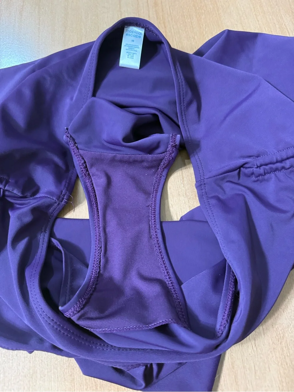 Purple Ruffle Swim Skirt